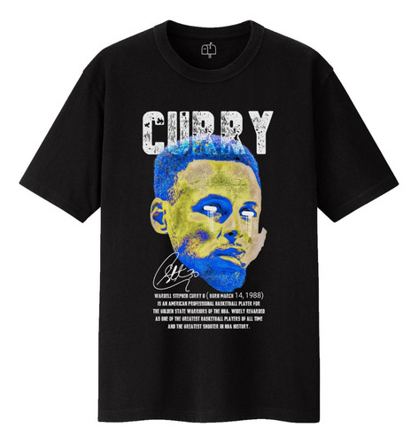 Stephen Curry Basketball Playera Negra Streetwear Warriors