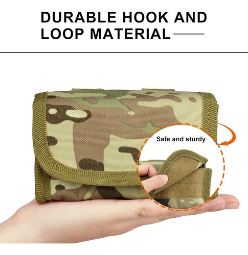 10 Round Shotgun Shotshell Reload Holder Molle Pouch For 12