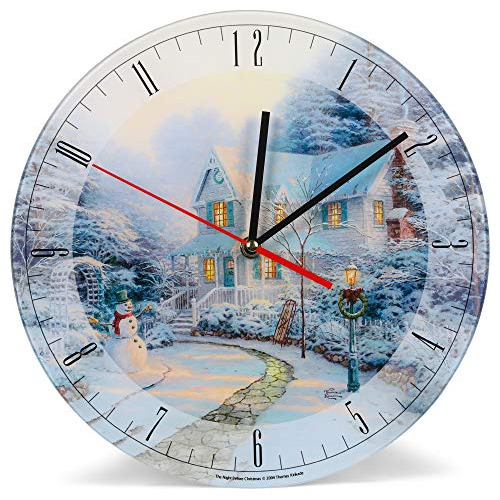 La Noche Antes De Thomas Kinkade Winter White Reloj De ...