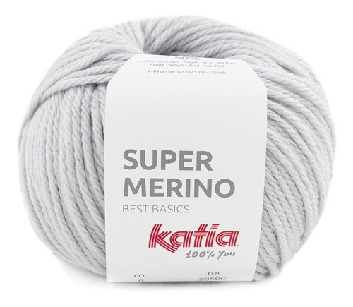 Lana Super Merino De Katia 50 % Merino 50 % Acrilico 100 Grs