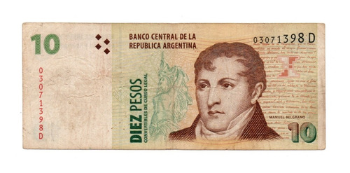 Billete 10 Pesos Convertibles Segundo Diseño Bottero 3409