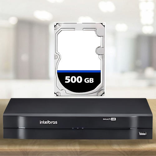 Gravador Dvr Intelbras 16 Canais Mhdx 1116-c + Hd 500gb