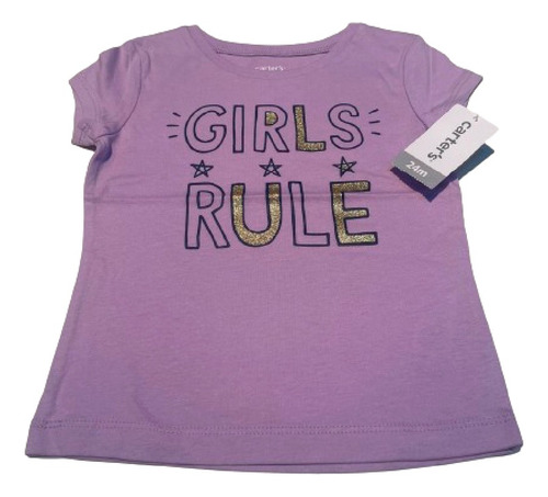 Remera Nena Carters - 24m / T3 - Girls Rule Jersey Tee