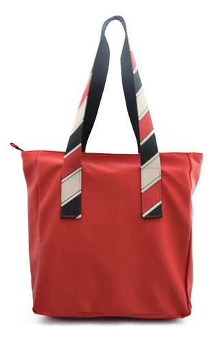 Bolso Tote Mujer Grande Luna Puffer Urbano Impermeable Rojo Puffer Níquel Colores