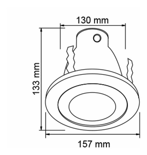 Imagen 8 de 8 de Spot Empotrable E26 E27 Para Foco Led Jdr Par20 Y 30 Yd-1500/s Incluye Foco Espiral Ahorrador Gratis 15w Luz Fria 6500k