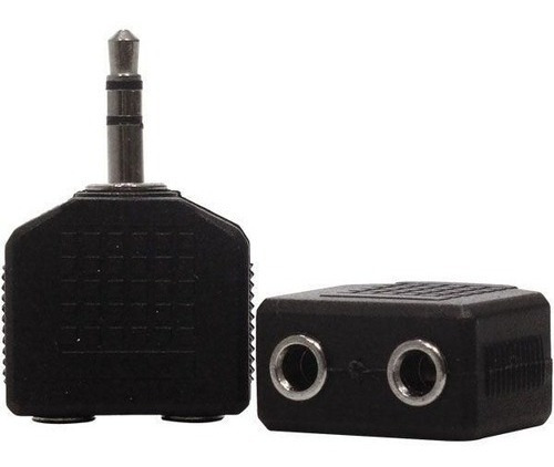 Plug Adaptador P2 Stereo Macho / 2x J2 Ou P2 Fêmea Stereo