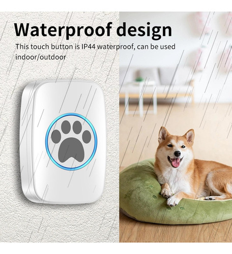 Timbre Para Perro Con Botón Táctil Con 60 Melodías,