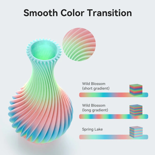 Impresora 3d Filamento Creality Pla Hyper Rainbow Colores 1k