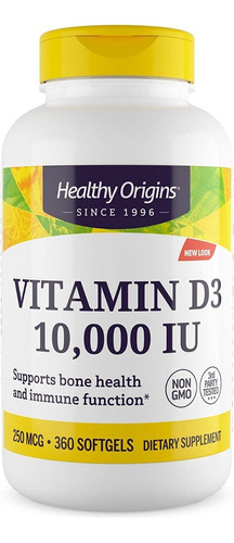 Vitamina D3 10000iu Healthy Ori - U - Unidad A $641