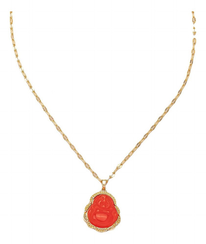 Juego De Collar Y Anillo Con Colgante De Buda Sonriente Chap
