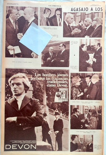 La Prensa 1969 Agasajo A Jorge Luis Borges  Mujica Lainez