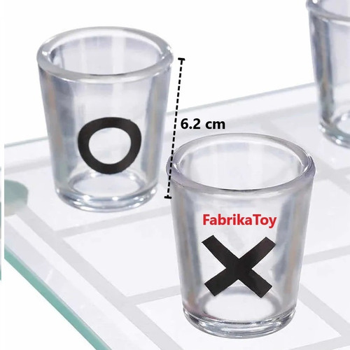 Tic Tac Toe Tres En Raya Shots Drinking Game Todo De Vidrio