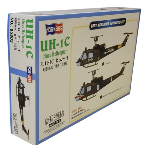 Hobbyboss 85803 Helicoptero 1/48 Huey Uh 1c Maqueta Armar