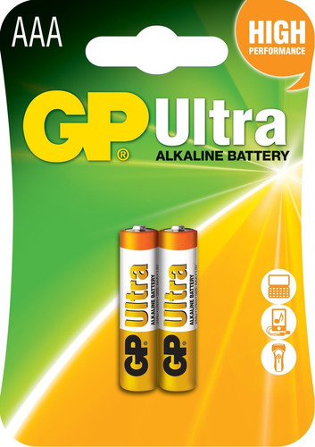 Pila Batería Gp Aaa Alcalina Ultra 1.5v Pack X2
