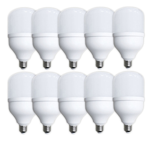 Lampara Led Alta Potencia Hipower 30w E27 Luz Dia Tbcin X10*