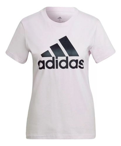 Camiseta adidas Logo Feminino - Rosa