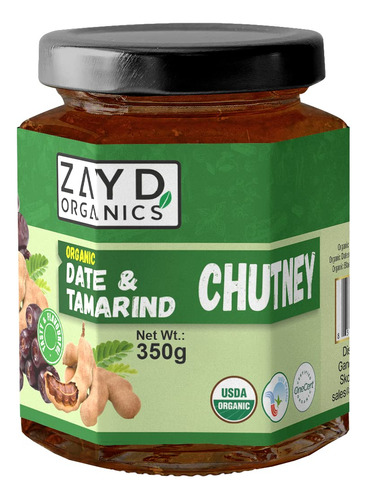 Zayd Organic Date & Tamarind Chutney, Imli Ki Chutney Para U