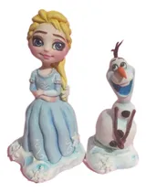 Comprar Elsa Y Olaf Frozen Adorno Para Torta Porcelana Fria