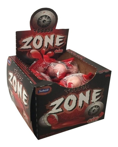 Imagem 4 de 4 de Chiclete Açúcar Doces Halloween Bala Caixa C/ 40 Un