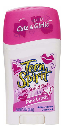 Teen Spirit Desodorante Antitranspirante, Rosa Crush, 1.4 Oz