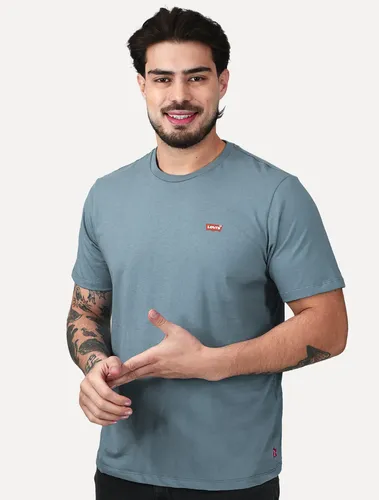 Camiseta Levis Standard Classic Printed Housemark Azul Médio Azul Médio M/m