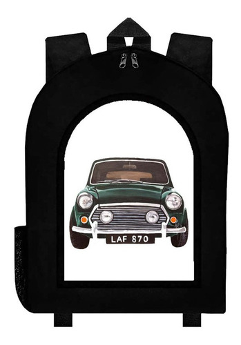 Mochila Negra Autos Viejos Clasicos Vintage Art#ar31