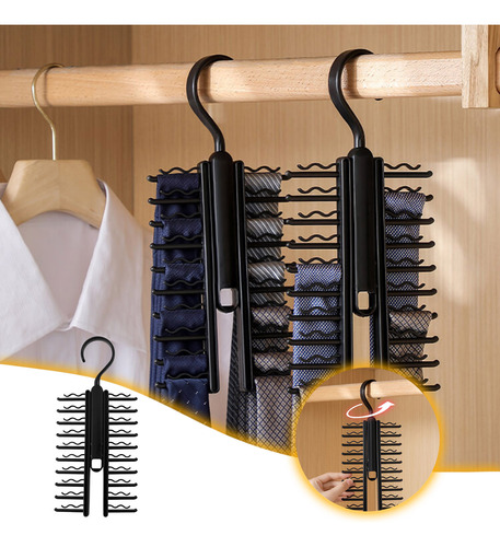 Rack De Armazenamento Multifuncional Doméstico, Porta-gravat