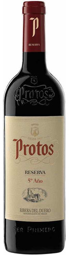 Vino Protos Reserva 5 Años 2015 - mL a $300