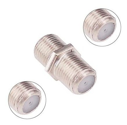 10pcs Tipo Dama Barril Conector Rg6 Extension Coaxial Tv