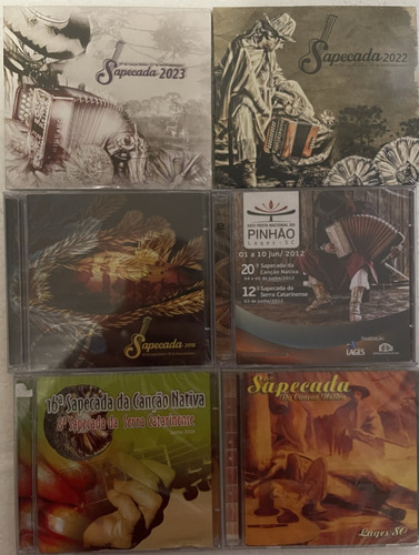 Cd - Sapecada Da Canção Nativa  - 06 Cds (duplos)