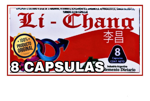 Li Chang 1 Caja X 8 Unidades Suplemento Vigorizante Natural