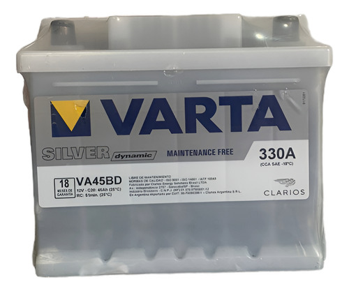 Bateria Auto 12x45 - Varta Silver Va45bd 12v 45ah