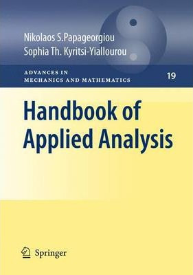 Libro Handbook Of Applied Analysis - Nikolaos S. Papageor...
