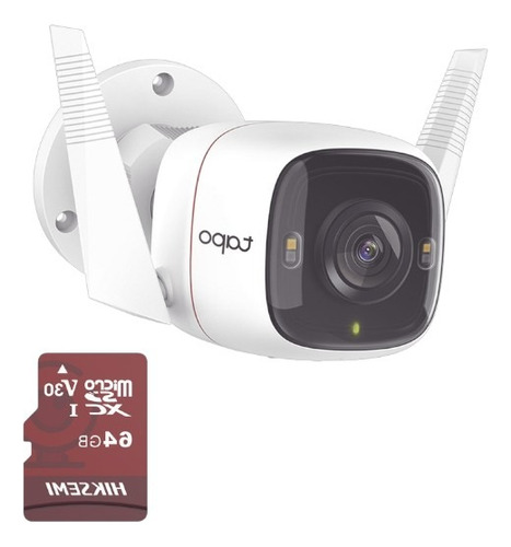 Kit De Camara Ip Wi-fi 4mpx Con 1 Microsd 64gb Tp-link