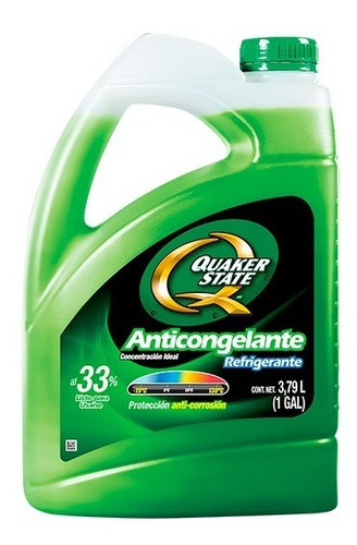 Anticongelante Quaker State Verde 33% 3.79L Conc. Ideal