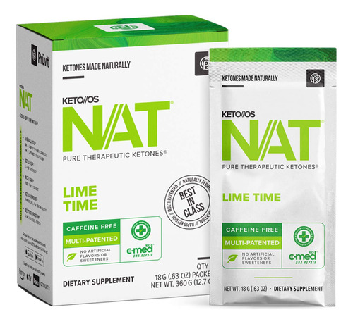 Pruvit Keto//os Nat® Lime Time Keto Suplementos  Sin Cafein