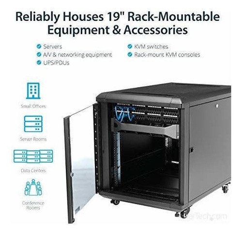 Gabinete Para Computadora Startech Rk1236bkf 19'' -negro