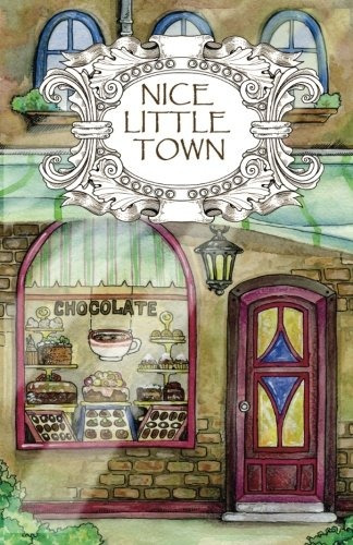 Adult Coloring Book Nice Little Town (volume 1)