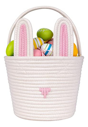Cesta De Pascua Con Forma De Conejito Cubos De Pascua Para N