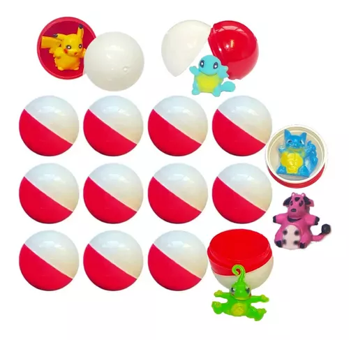 Bonecos Brinquedo Pokemon Kit 20 Capsulas Pokebola Dedoche em