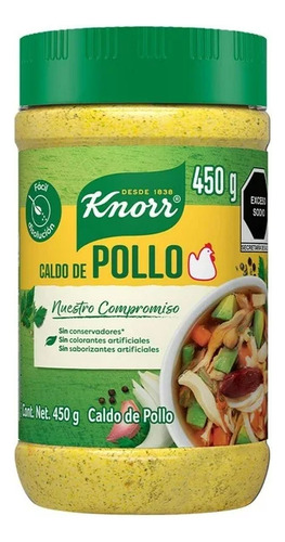 2 Pzs Caldo De Pollo Knorr 450 G