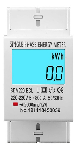 Medidor Consumo De Energia Bivolt 80a - 110 Ou 220vac 110v/220v