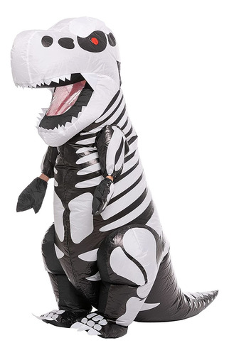 Disfraz Inflable De Halloween Esqueleto Dinosaurio Esqu...