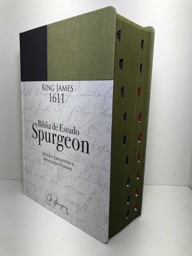 Bíblia Sagrada De Estudo Spurgeon King James 1611 Com Índice