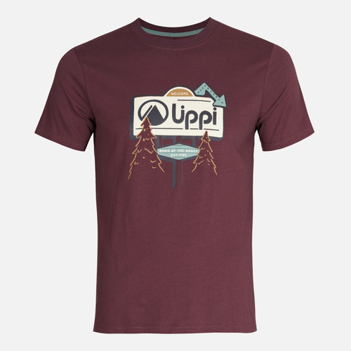 Polera Teen Boy Logo Lippi T-shirt Burdeo Lippi