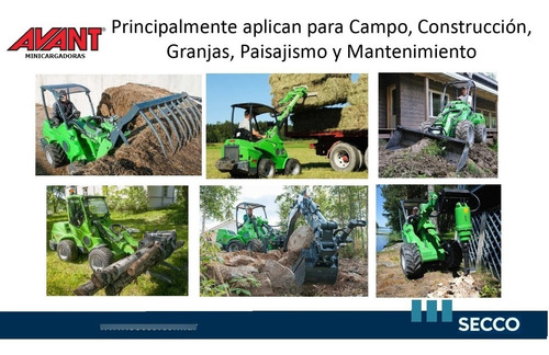 Imagen 10 de 13 de Minicargadora Articulada Multifunción Avant Nueva 850 Desde