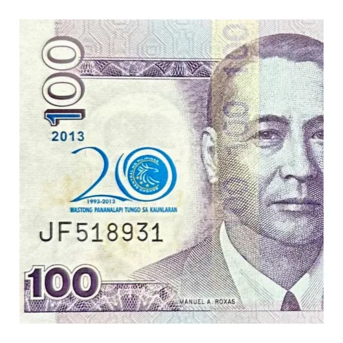 Filipinas - 100 Piso - Año 2013 - P #218 - Banco Central