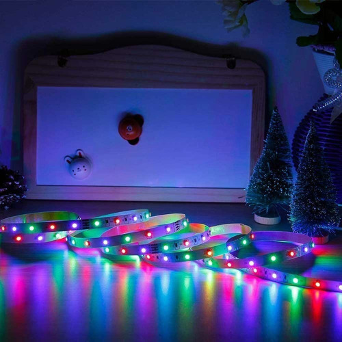 Imagen 7 de 10 de Tiras Led 5 Metros Con Remote Control Y Función Música