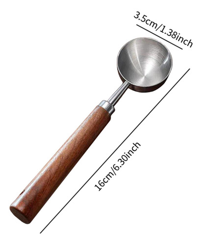 Café Medición De En Polvo Medida De 16cmx35cm Astilla