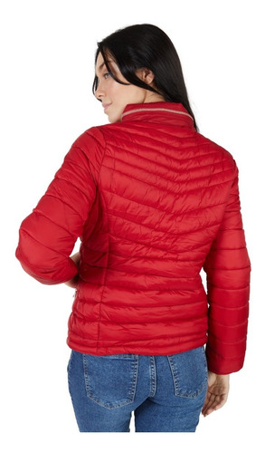 Imagen 5 de 6 de Campera Mujer Inflable Capucha Oculta Y Talle Especial